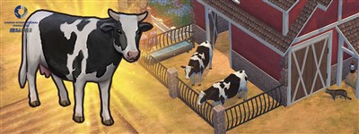 酪農場の建物